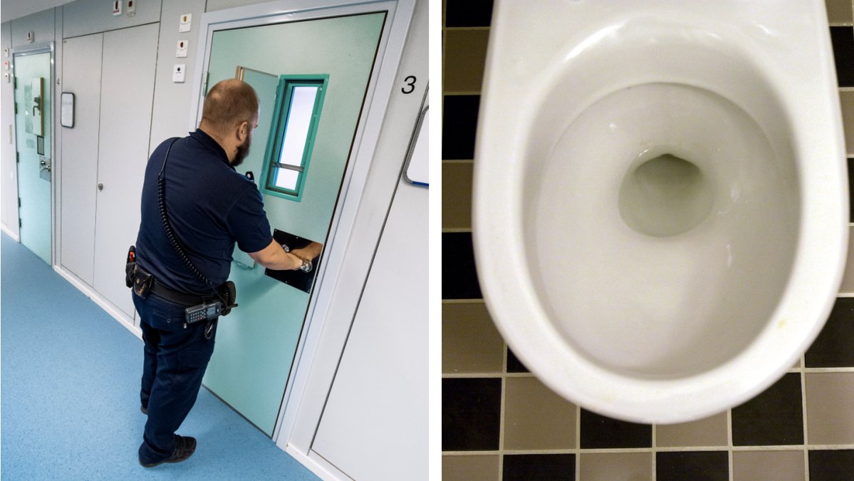 En man lossade en toalett för att rymma från ett belgiskt häkte.